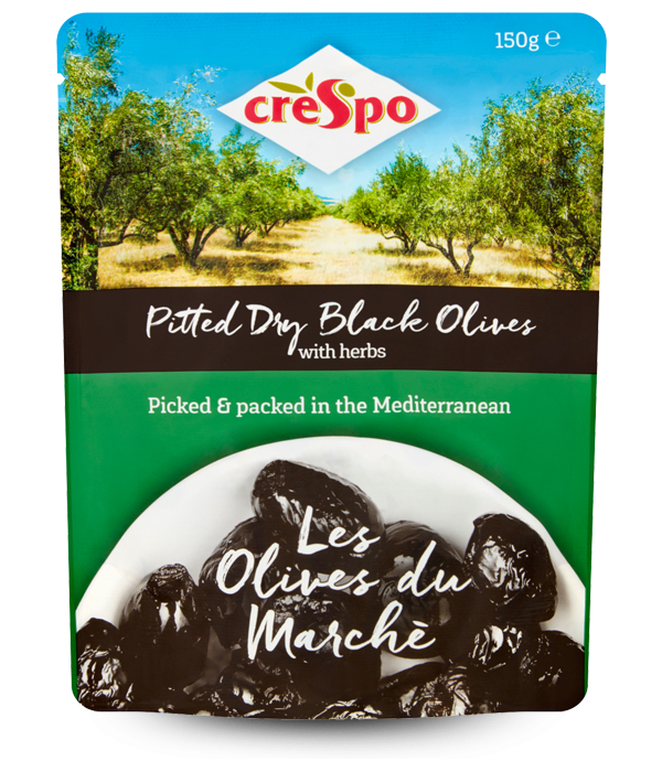 Pitted Dry Black Olives Crespo