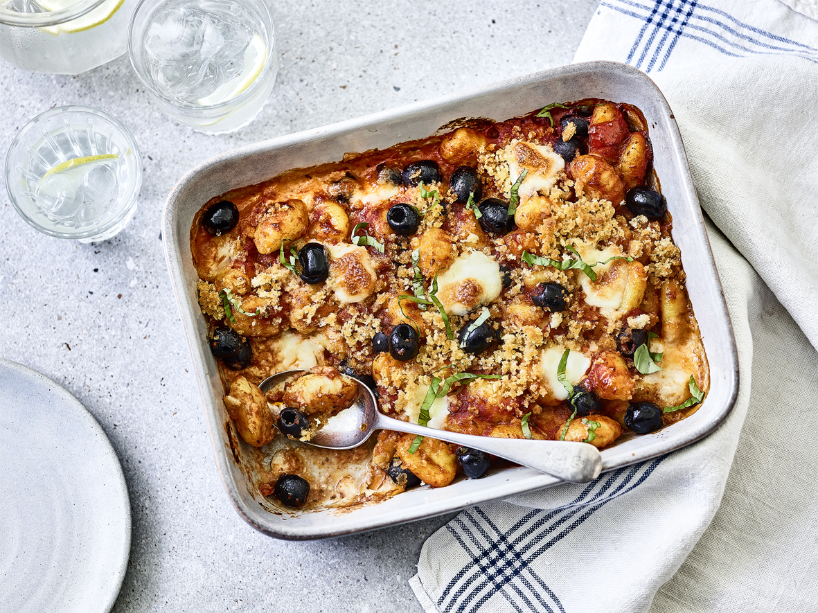 Gnocchi, Olive & Tomato Bake